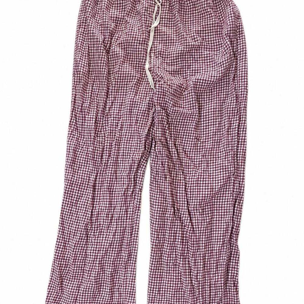Victoria Secret white and red gingham pajama pants